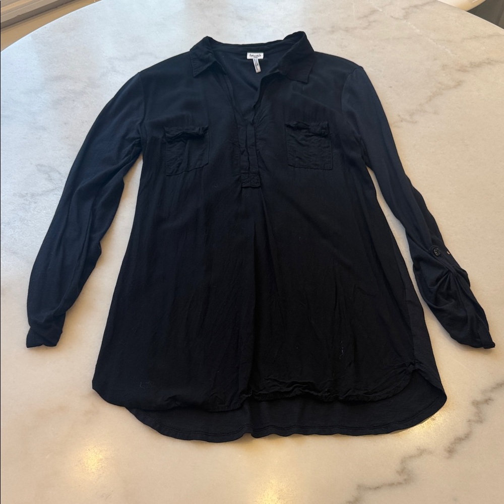 NWOT Splendid Black Button Down Shirt
